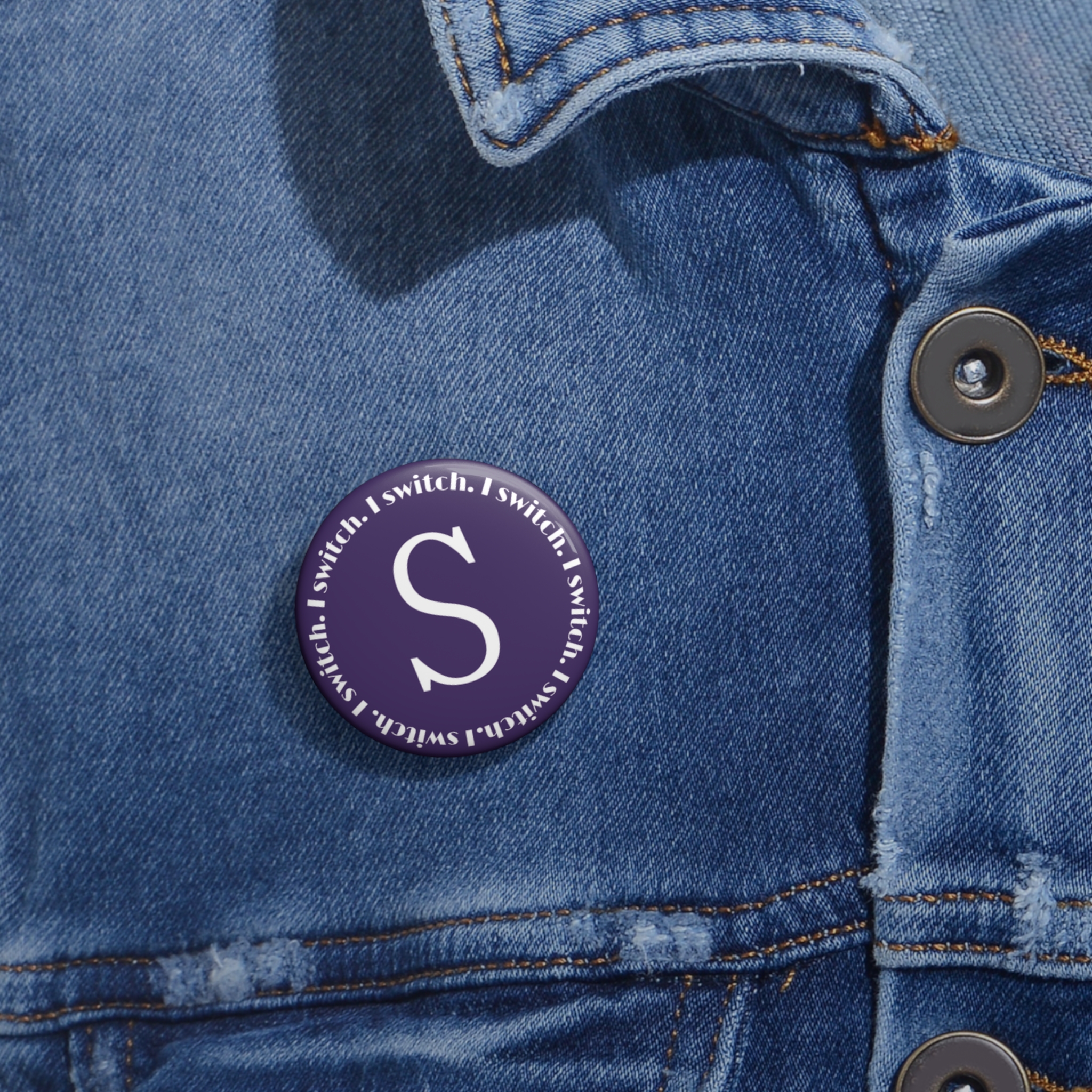 Dance Role Pin Button | Switch | Lindy Hop, West Coast Swing, Argentine Tango, Salsa, Bachata, Fusion - Image 2